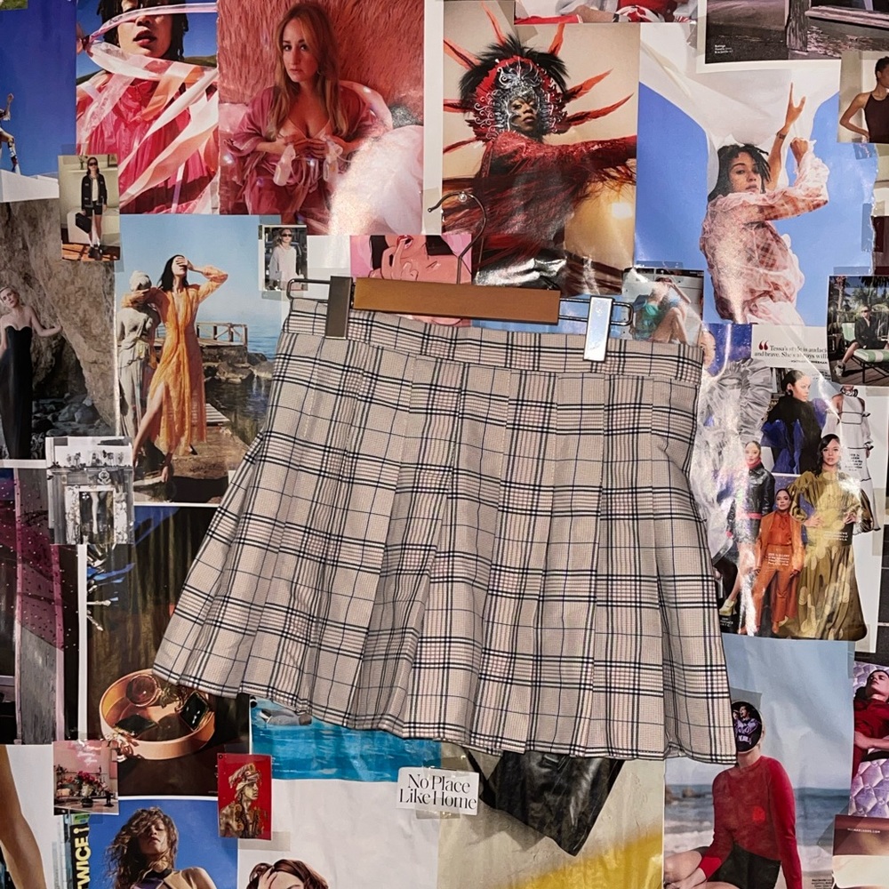 Plaid tennis skirt